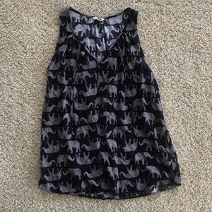 Sonoma tank top with elephants